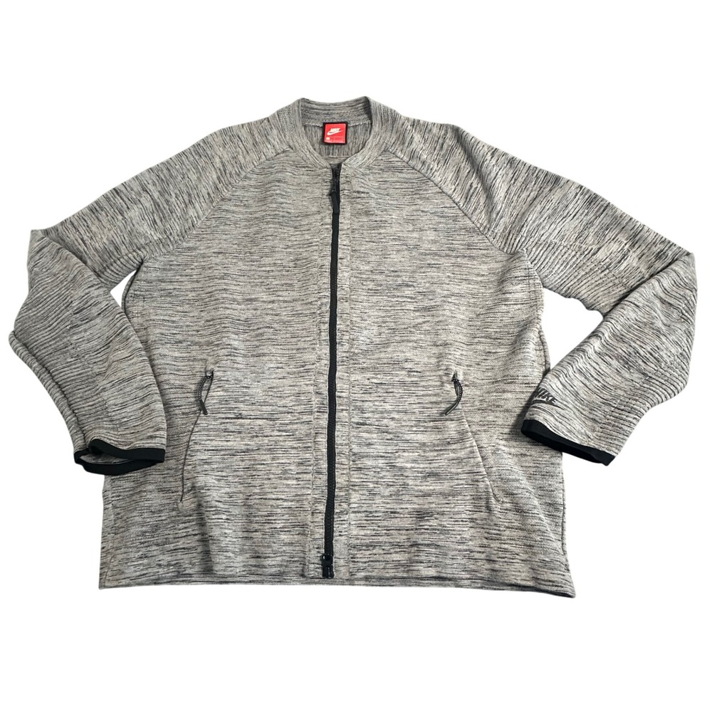 Nike Sportswear Tech‎ Knit Jacket Carbon Heather Mens Size Large